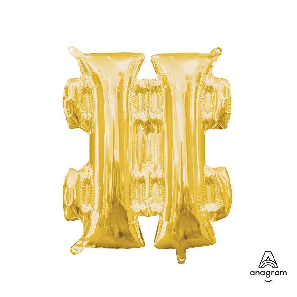 Foil Balloon Gold Symbol # Air-Fill Only