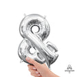 Foil Balloon Silver Symbol &