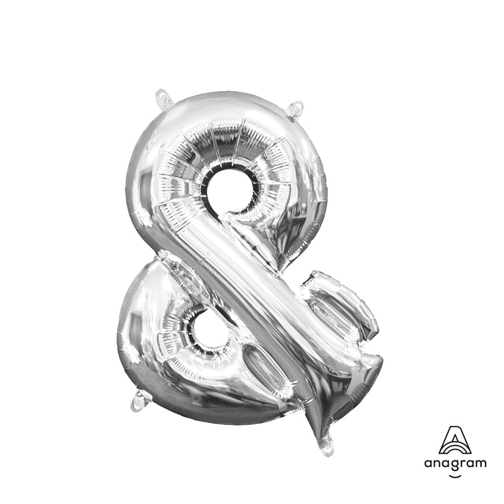 Foil Balloon Silver Symbol &