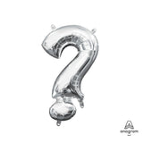 Foil Balloon Silver Symbol ? Air-Fill Only