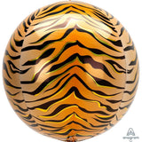 Foil Balloon Tiger Print Orbz 16 Inch