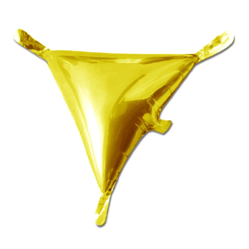 Foil Balloon Triangle Veneers Gold 16 Inch