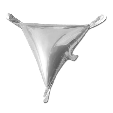 Foil Balloon Triangle Veneers Silver