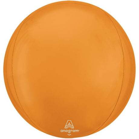 Foil Balloon 16 Inch Vibrant Orange Orbz