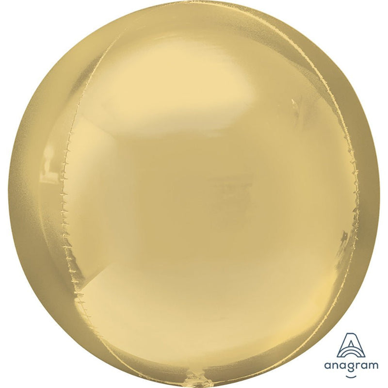 Foil Balloon White Gold Orbz