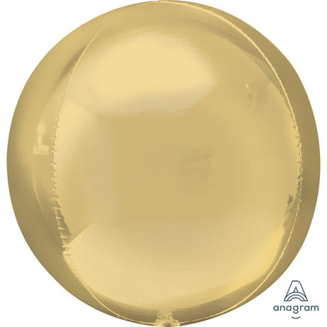 Foil Balloon White Gold Orbz