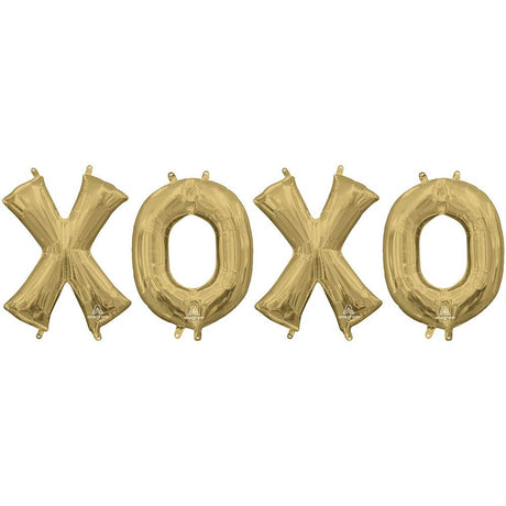 Foil Balloon XOXO Letters Kit