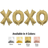 Foil Balloon XOXO Letters Kit