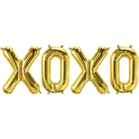 Foil Balloon XOXO Letters Kit