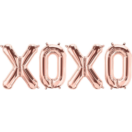 Foil Balloon XOXO Letters Kit