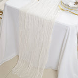 Gauze Cheesecloth Table Runner 10 ft x 38 in White