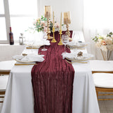 Gauze Cheesecloth Table Runner 10 ft x 38" Burgundy