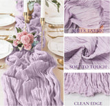 Gauze Cheesecloth Table Runner 10 ft x 38 in Lavender