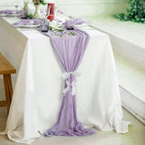 Gauze Cheesecloth Table Runner 10 ft x 38 in Lavender