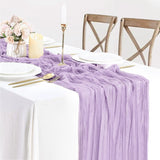 Gauze Cheesecloth Table Runner 10 ft x 38 in Lavender