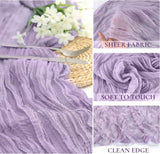 Gauze Cheesecloth Table Runner 10 ft x 38 in Lavender