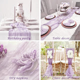 Gauze Cheesecloth Table Runner 10 ft x 38 in Lavender