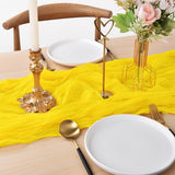 Gauze Cheesecloth Table Runner 10 ft x 38 in Canary Yellow
