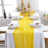 Gauze Cheesecloth Table Runner 10 ft x 38 in Canary Yellow