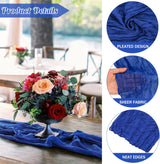 Table Runner Premium Gauze Cheesecloth 10 ft x 38 in Royal Blue