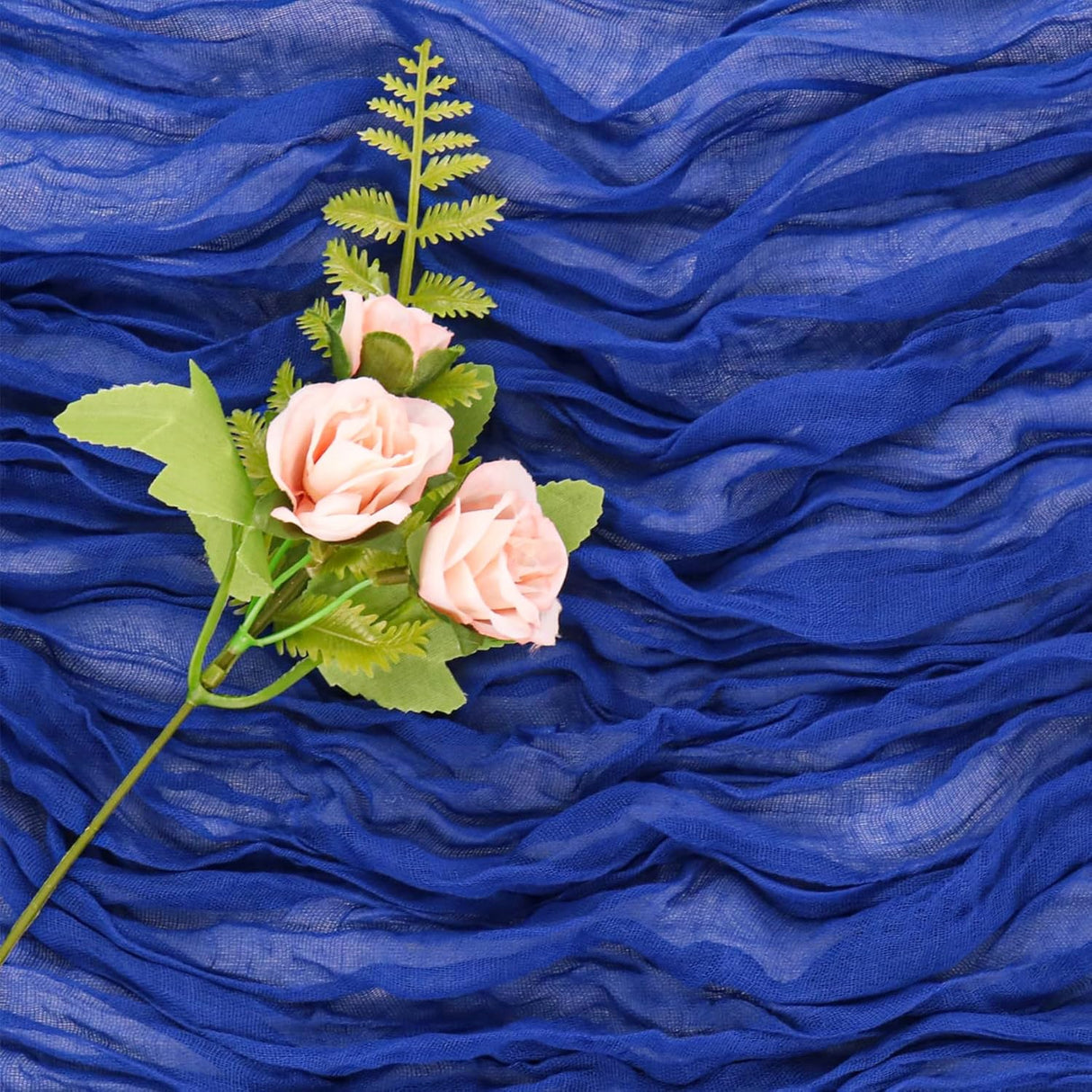 Table Runner Premium Gauze Cheesecloth 10 ft x 38 in Royal Blue