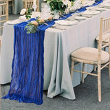 Table Runner Premium Gauze Cheesecloth 10 ft x 38 in Royal Blue