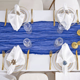 Table Runner Premium Gauze Cheesecloth 10 ft x 38 in Royal Blue
