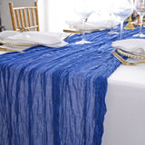 Table Runner Premium Gauze Cheesecloth 10 ft x 38 in Royal Blue