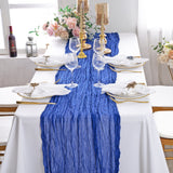 Table Runner Premium Gauze Cheesecloth 10 ft x 38 in Royal Blue