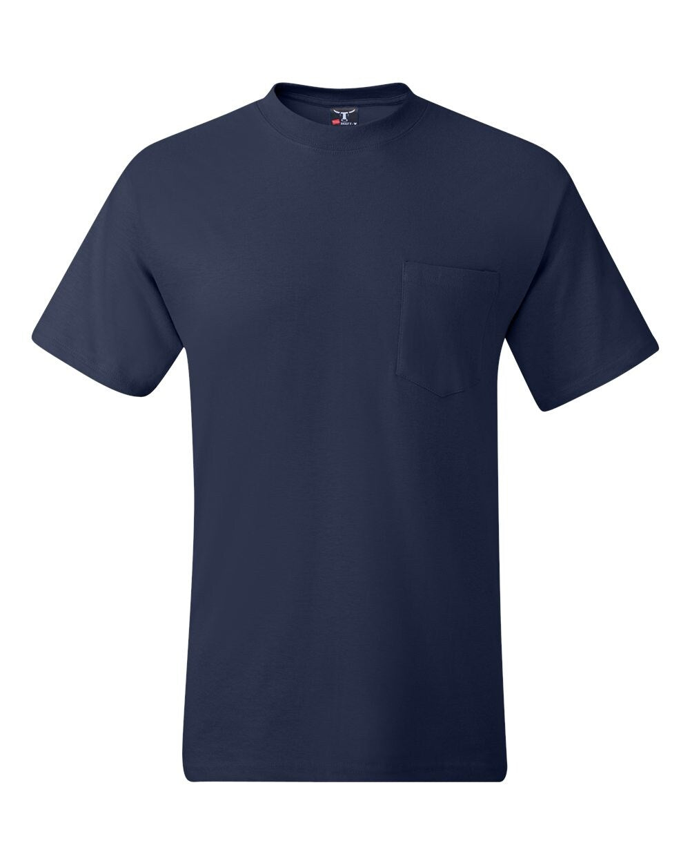 Hanes® Short Sleeve Crewneck Pocket T-Shirt