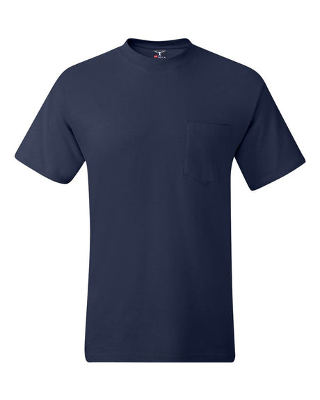 Hanes® Short Sleeve Crewneck Pocket T-Shirt