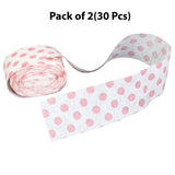 Polka Dot Streamer Roll Pink 30 Feet