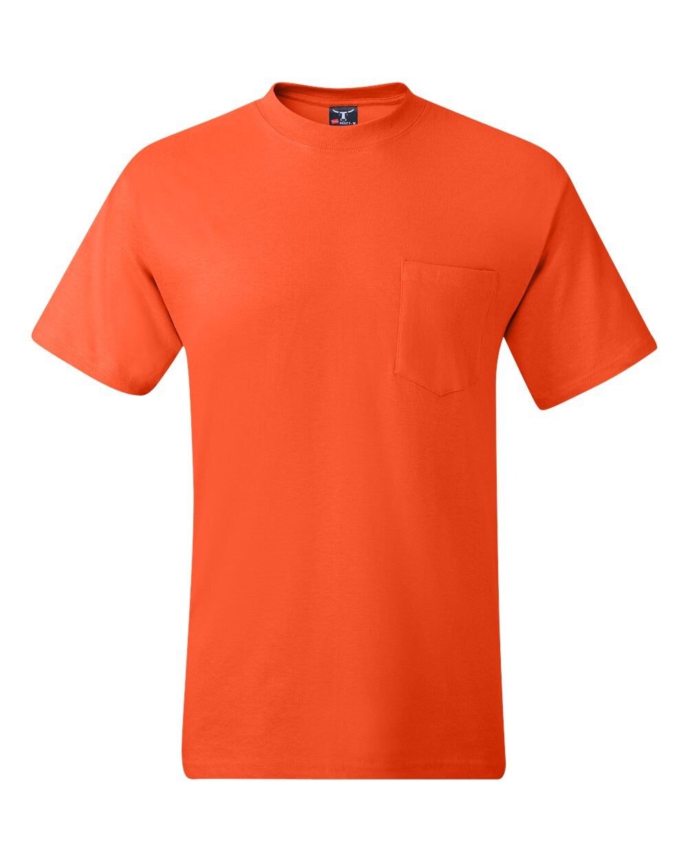 Hanes® Short Sleeve Crewneck Pocket T-Shirt