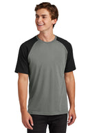 Sport-Tek® Crew Neck Short Sleeve Halftime Raglan Tee