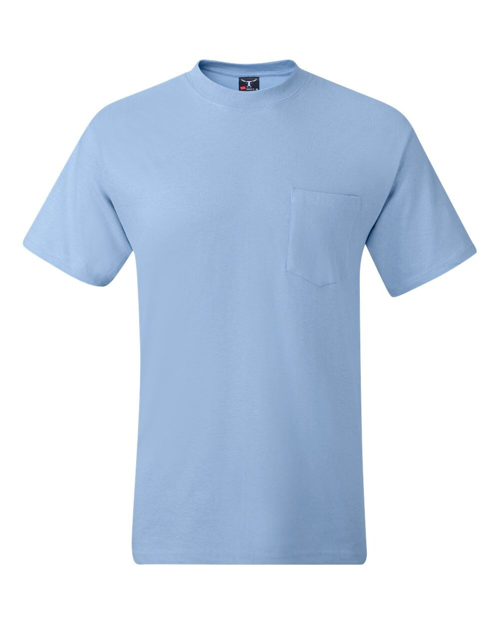 Hanes® Short Sleeve Crewneck Pocket T-Shirt