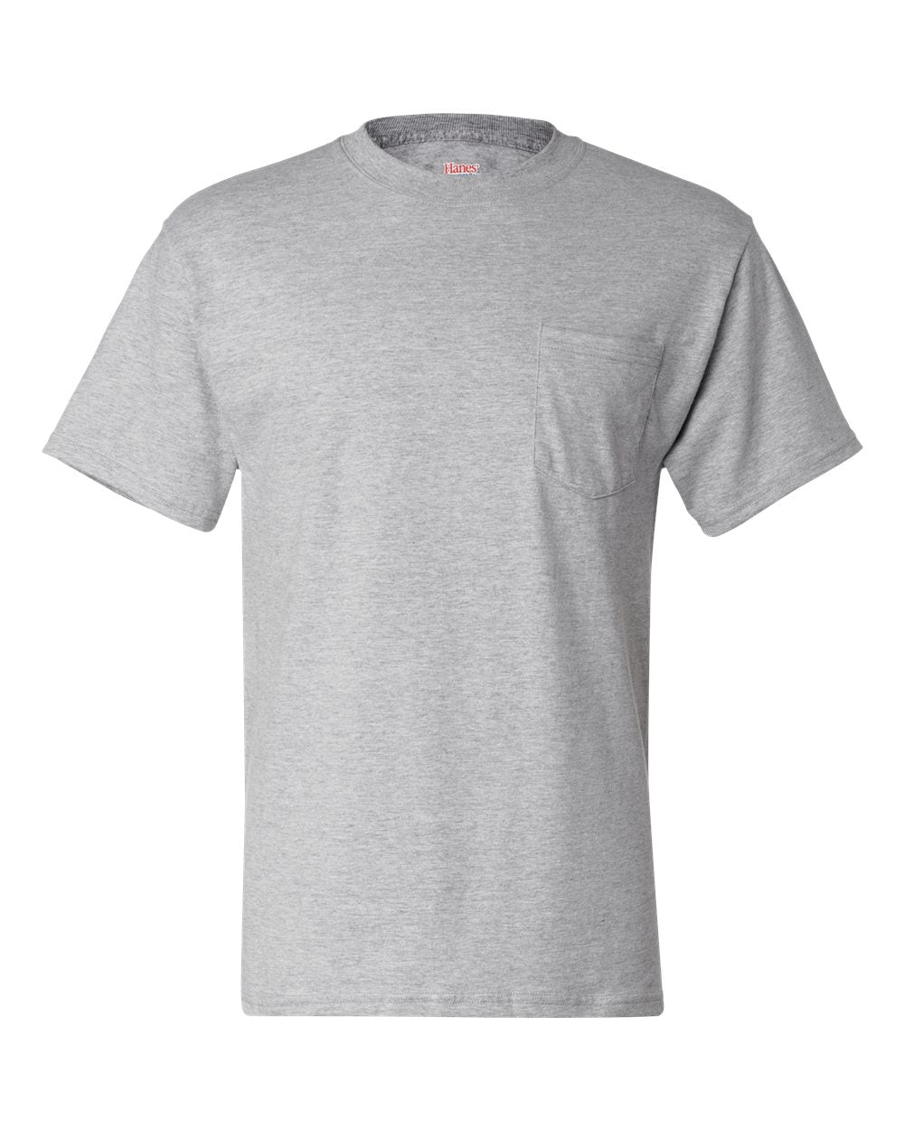 Hanes® Short Sleeve Crewneck Pocket T-Shirt
