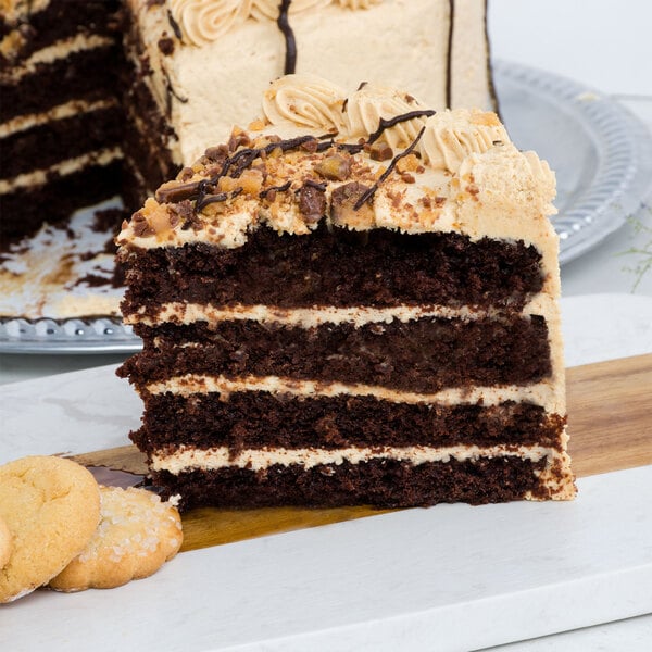 Pellman Peanut Butter Cup Triple Chocolate Cake 66 oz. - 4/Case