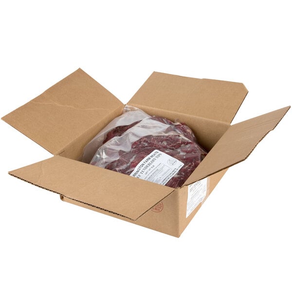 Warrington Farm Meats 5 lb. Bag Beef Tenderloin Tips - 2/Case