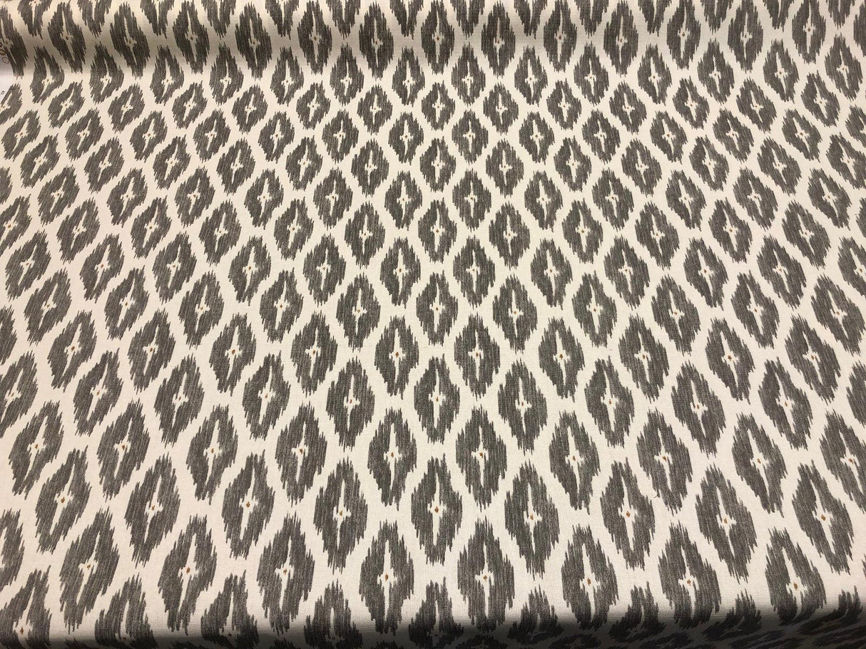 Diwali Dove 100 Percent Cotton Fabric - Cream Grey Gold, 54" Width, 27" Horizontal Repeat, 27" Vertical Repeat (1 Yard)