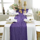 Gauze Cheesecloth Table Runner 10 ft x 38 in Regency Purple