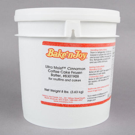 Bake'n Joy Ultra Moist 8 lb. Scoop and Bake Cinnamon Coffee Muffin Batter - 2/Case