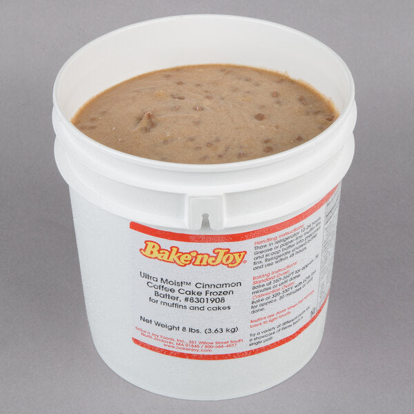 Bake'n Joy Ultra Moist 8 lb. Scoop and Bake Cinnamon Coffee Muffin Batter - 2/Case