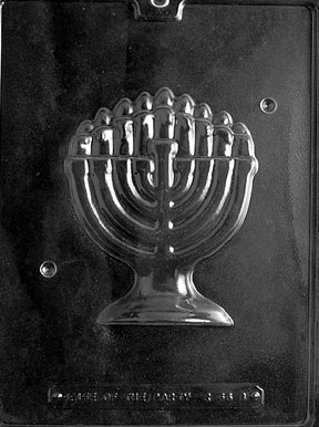 3D Menorah Chocolate Mold - Back - LPR066B