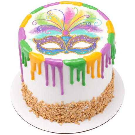 Mardi Gras Mask Edible Image for Cake or Dessert PhotoCake®