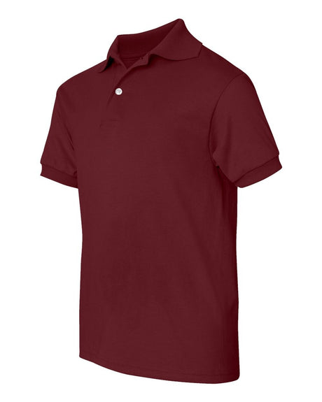 Hanes youth EcoSmart jersey polo shirts for school uniforms and teams