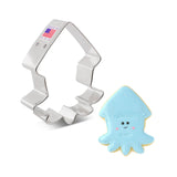 Ann Clark Cute Squid Cookie Cutter, 3.75"