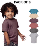 6 Pack: BELLA + CANVAS® Toddler Jersey Tee - 3001T