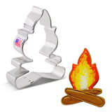 Ann Clark Campfire outdoor camping fire Cookie Cutter 4" x 3"