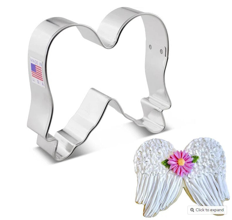 Ann Clark Angel Wings Cookie Cutter, 3.5"