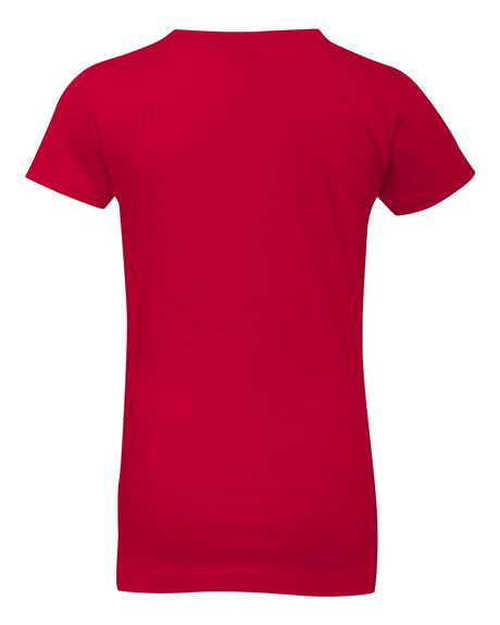 6 PACK: Next Level® Girls’ Cotton Princess Crewneck Short Sleeve T-Shirt